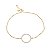 Pulseira Circulo Cravejado Banhada a Ouro 18k - PUL003 - Imagem 2