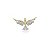 Pingente Passaro Cravejado Banhado a Ouro 18k - PIN012 - Imagem 1