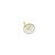 Pingente Fé Circulo Cravejado Banhado a Ouro 18k - PIN002 - Imagem 1