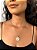 Colar Pingente Fé Circulo Cravejado Banhado a Ouro 18k COR015-PIN002 - Imagem 1
