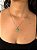 Colar Pingente Trevo Cravejado Banhado a Ouro 18k COR015-PIN011 - Imagem 3