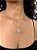 Colar Pingente Circulo Arvore Cravejado Banhado a Ouro 18k COR015-PIN008 - Imagem 1
