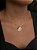 Colar Medalha Redonda Personalizada (19mm) Banhada A Ouro 18k COR015-PINP001 - Imagem 1