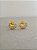 Brinco Lua Cravejado M Banhado a Ouro 18k - PRES004 - Imagem 1