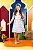 Vestido Infantil Xadrez Corações Claro - Imagem 1