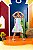 Vestido Infantil Xadrez Corações Claro - Imagem 3