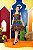 Vestido Infantil Xadrez  Corações Neon - Imagem 1