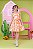 Vestido Infantil Xadrez Girassol - Imagem 3