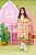 Vestido Infantil Xadrez Girassol - Imagem 1