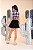 Conjunto Short Saia Jade - Xadrez Black - Imagem 12