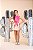 Conjunto Short Saia Jade - Xadrez Rosa - Imagem 3