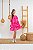Vestido Infantil Pink Laço Xadrez - Imagem 3