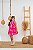 Vestido Infantil Pink Laço Xadrez - Imagem 8