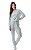 Pijama Longo Feminino Suede Coleção 2025 - Imagem 4