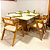 MESA CRISTAL 2000X100CHAMPAGNE TAMPO OFF WHITE - Imagem 1