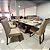 MESA MONTREAL 1800X900CHAMPAGNE TAMPO OFF WHITE - Imagem 5