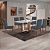 MESA SPARTA 1.60X90 P/6 CADEIRAS TAMPO OFF WHITE - Imagem 6