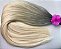 Cabelo Brasileiro do Sul Loiro Raiz Esfumada Liso 100G - Imagem 11