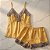 Kit Pijama Feminino Cetim Premium Dourado - Imagem 13