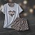 Kit Pijama Feminino Cinza Suede Premium - Imagem 11