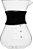 Passador de Café Vidro Borossilicato 16cm com Silicone e Filtro de Aço Inoxidável Reutilizável de Dupla Filtragem 400ml - Imagem 3