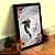 Quadro decorativo Black Japan Yin Yang Carpa 33x25 C/ Vidro - Imagem 2