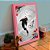 Quadro decorativo Black Japan Yin Yang Carpa 33x25 C/ Vidro - Imagem 3