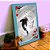 Quadro decorativo Black Japan Yin Yang Carpa 33x25 C/ Vidro - Imagem 4