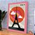 Quadro Decorativo Cidade Paris 73 Pop Art C/ Vidro 33x25 cm - Imagem 1