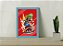 Quadro Decorativo Luigi Goombob C/ Moldura e Vidro 33x25 A4 - Imagem 4