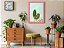 Quadro Decorativo Cacto Tropical C/ Moldura e Vidro 33x25 A4 - Imagem 1