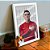 Quadro Decorativo CR7 Portugal C/ Moldura e Vidro 33x25 A4 - Imagem 2