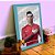 Quadro Decorativo CR7 Portugal C/ Moldura e Vidro 33x25 A4 - Imagem 4
