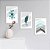 Quadro Decorativo Turquesa Ice  Moldura e Vidro 33x25 3pç - Imagem 2