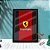 Quadro Decorativo Ferrari C/ Moldura e Vidro 33x25 cm A4 - Imagem 1