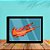 Quadro Decorativo Max Orange Cloud C/ Moldura e Vidro 33x25 - Imagem 1
