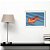Quadro Decorativo Max Orange Cloud C/ Moldura e Vidro 33x25 - Imagem 2