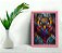Quadro Decorativo Abstrato Coruja C/ Moldura e Vidro 33x25 - Imagem 1