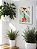 Quadro Decorativo Girafa Baby C/ Laço Sala Quarto + Vidro A4 - Imagem 2