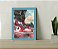 Quadro Decorativo Jordan Court Mid 2 Sala Quarto + Vidro A4 - Imagem 1