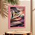 Quadro Decorativo Floral Abstrato Sala Quarto + Vidro A4 - Imagem 1