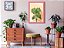 Quadro Decorativo Monstera Abstrato Sala Quarto + Vidro A4 - Imagem 1