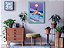 Quadro Decorativo Flamingo Love Sala Quarto + Vidro 33x25 A4 - Imagem 4
