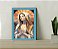 Quadro Decorativo Maria Abstrata Igreja Sala +Vidro 33x25 A4 - Imagem 4