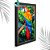 Quadro Decorativo Arara Macau + Vidro 33x25 Sala Quarto - Imagem 4