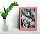 Quadro Decorativo Gato Abstrato + Vidro 33x25 Sala Quarto - Imagem 3