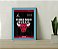 Quadro Decorativo Chicago Bulls Black+ Vidro 33x25 Escrtório - Imagem 3