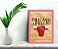 Quadro Decorativo Chicago Bulls Madeiro + Vidro 33x25 Sala - Imagem 1