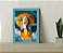 Quadro Decorativo Infantil Foguete Espacial + Vidro 33x25 - Imagem 1