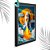 Quadro Decorativo Infantil Foguete Espacial + Vidro 33x25 - Imagem 4